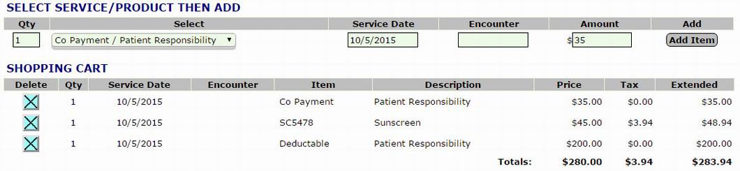 Collect multiple items with one Payment transaction.